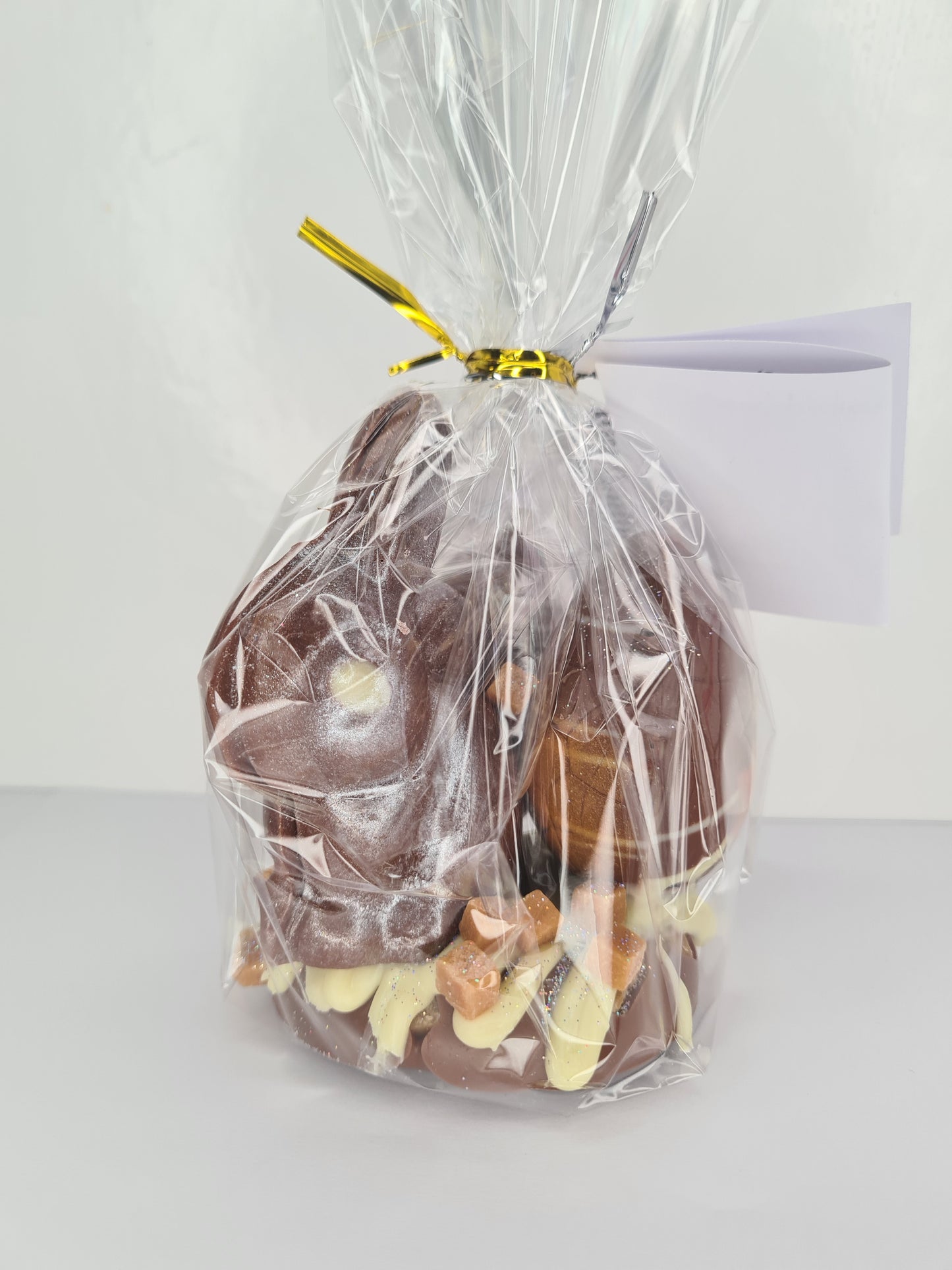 Caramel and Milk Chocolate Ganache Eggs and Bunny Nest