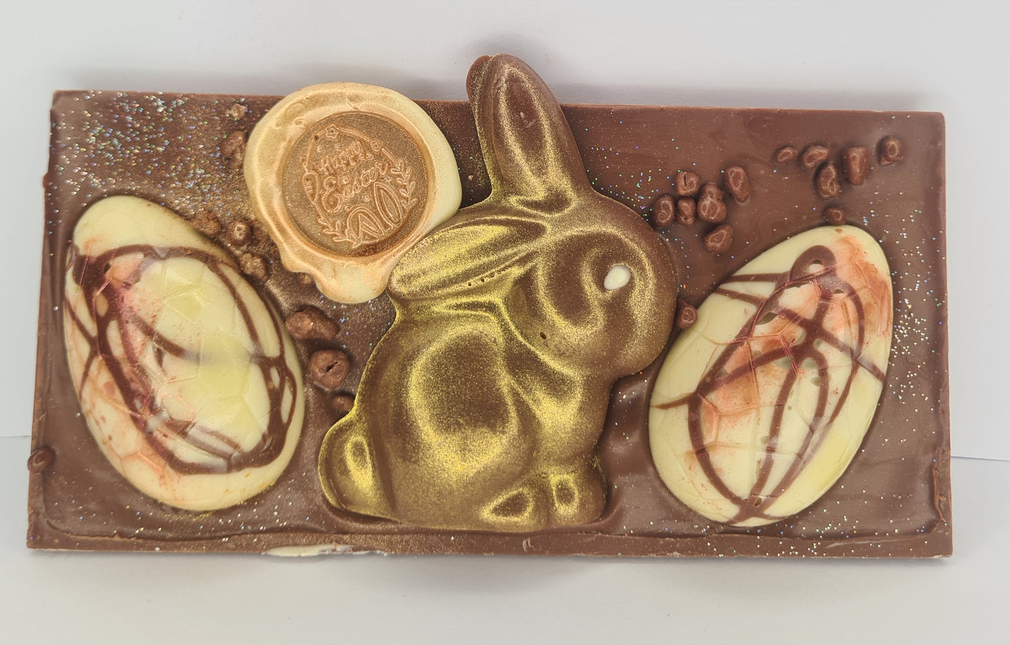 Chocolate Ganache-Filled Easter Bars