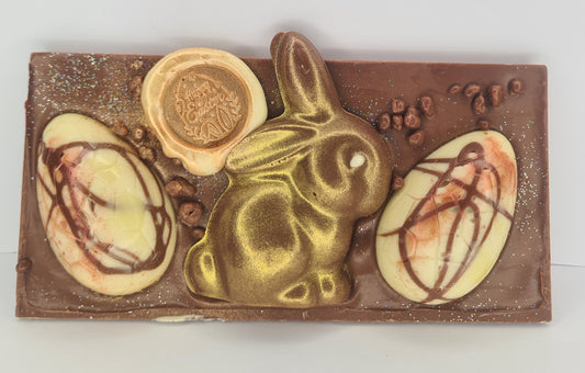 Chocolate Ganache-Filled Easter Bars