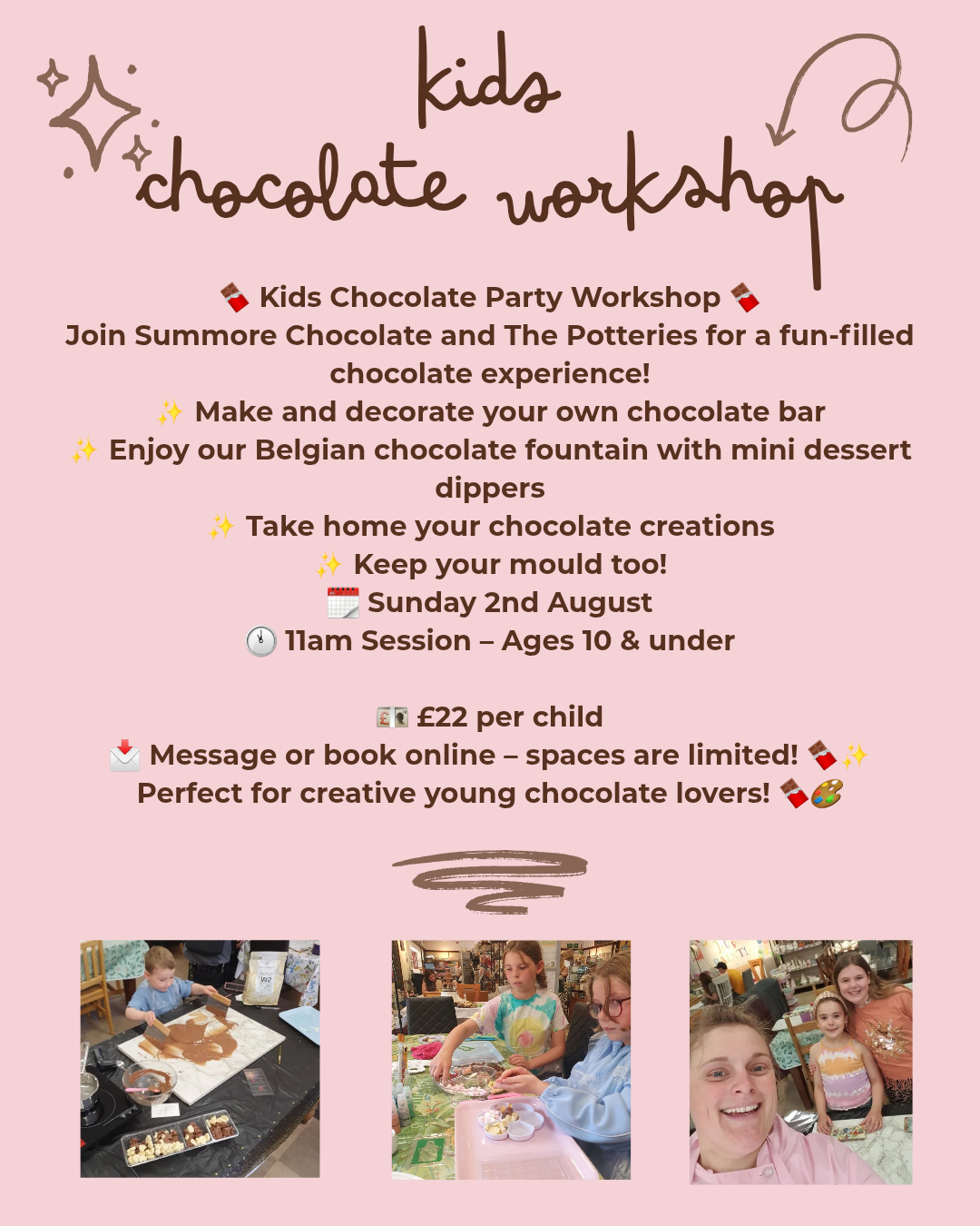 Kids Workshop Sunday 2nd June 11am