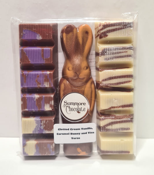 Easter Trio Pack - Clooted Cream Vanilla, Caramel Bunny and Vice Versa Ganache Bars